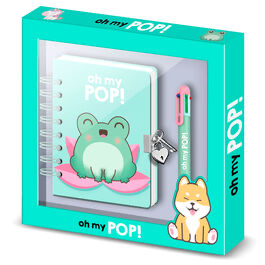 Journal intime + Stylos Froggy Oh My Pop !