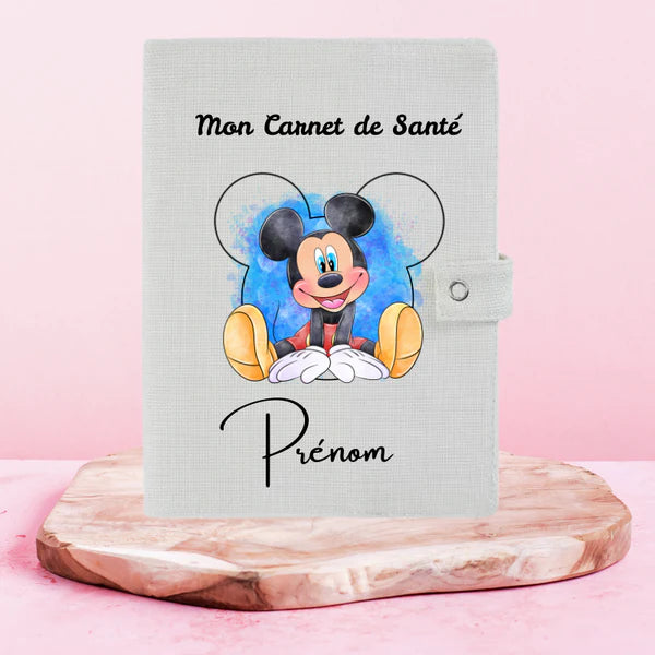 🐭❤️ Mickey – Protège Carnet de Santé Personnalisable