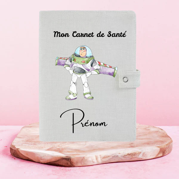 🚀⭐ Buzz l’Éclair – Protège Carnet de Santé Personnalisable