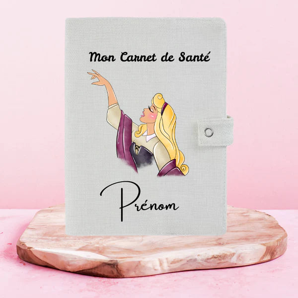 🌸👑 Aurore – Protège Carnet de Santé Personnalisable