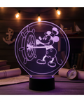 🎩✨ Lampe Illusion 3D Mickey Steamboat Willie