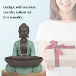 🌿✨ Statuette Bouddha Méditation avec Plateau