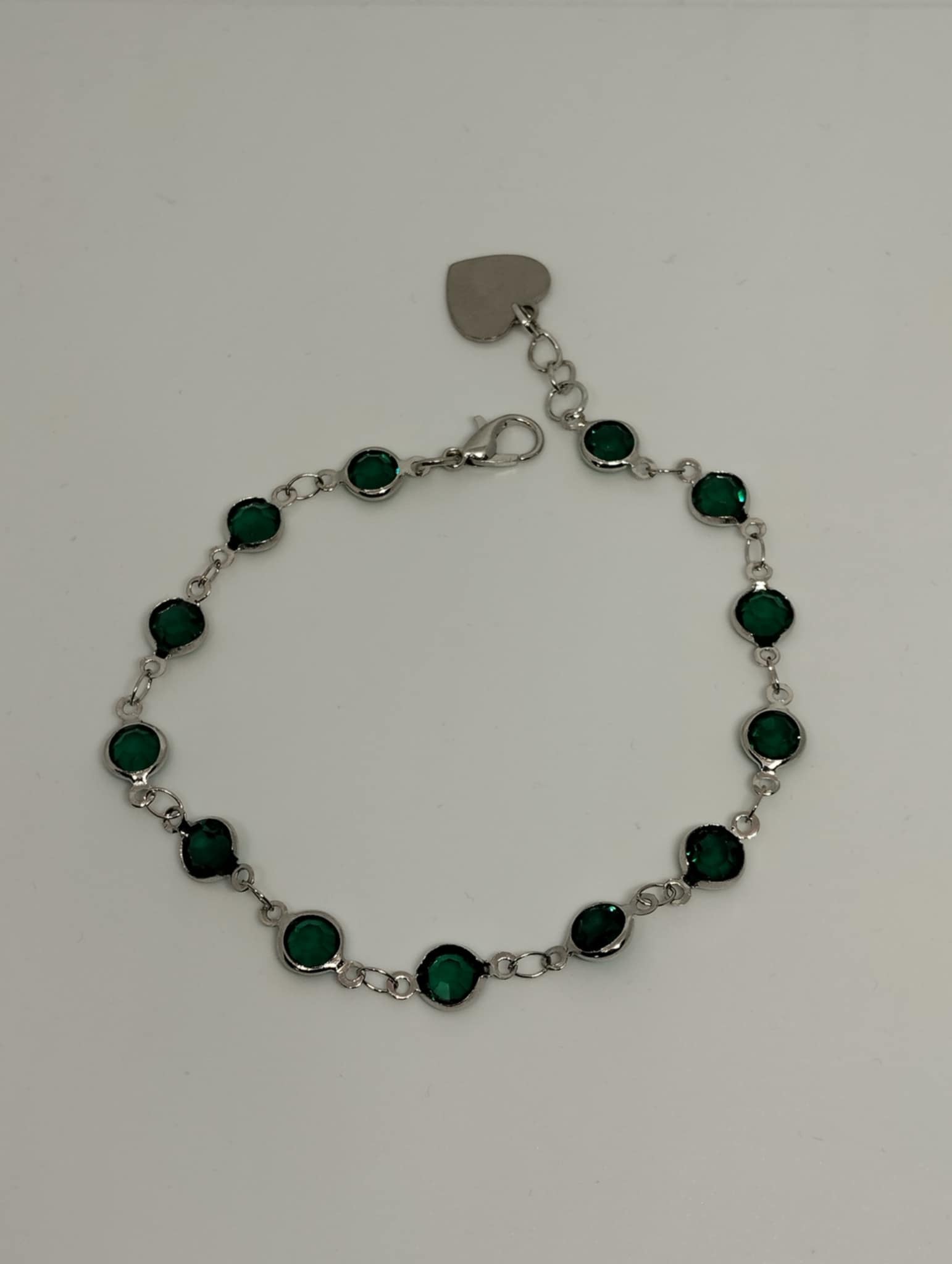 💚✨ Bracelet en Zircon Vert