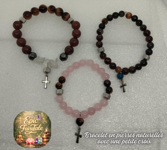 ✨🌸 Bracelet en Pierres – Création Sur Mesure