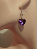 ✨💎 Boucles d’Oreilles Cœur en Cristal