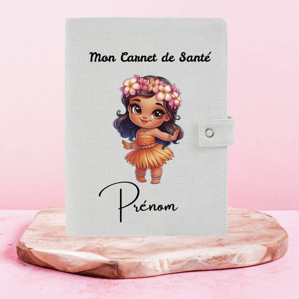 🌺🌊 Vaiana – Protège Carnet de Santé Personnalisable