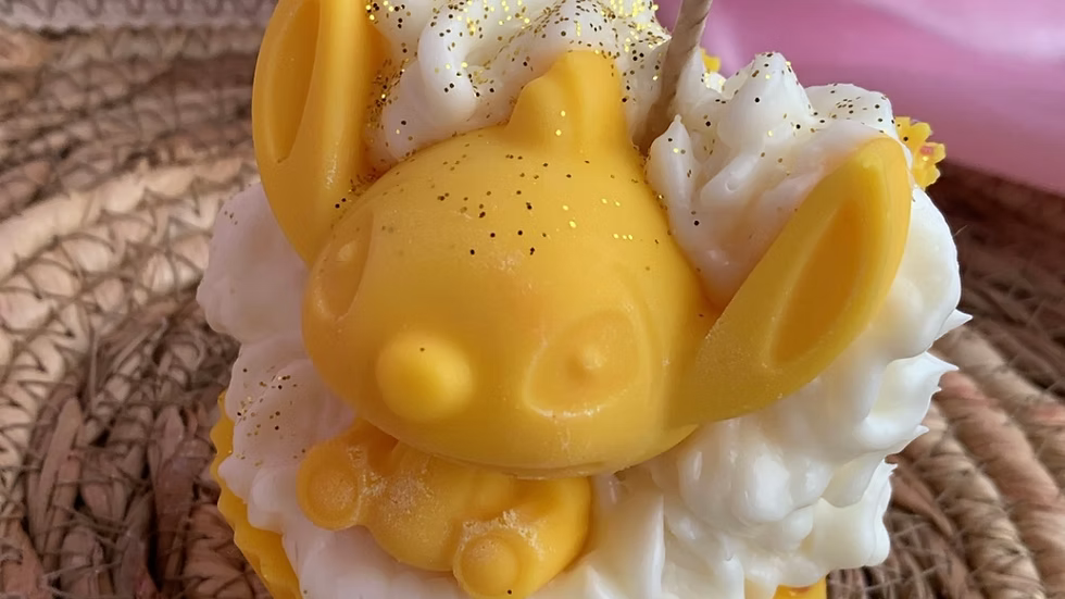 🧁 Bougie Cupcake Stitch – 200 g