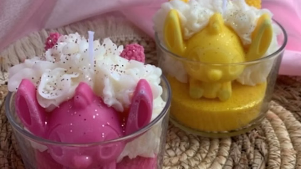 💙🕯️ Bougie Stitch – Nouvelle Édition Love Chantilly