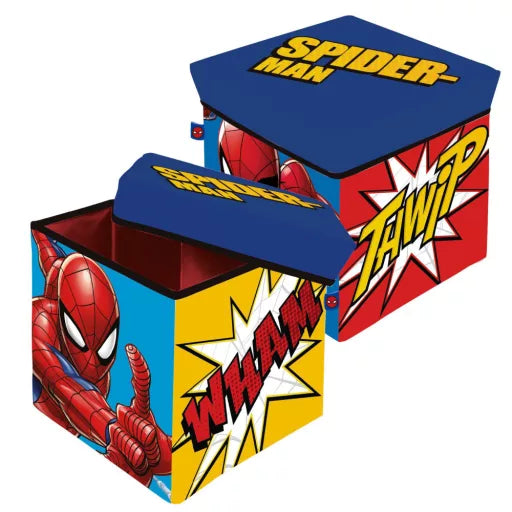 🕷️📦 Coffre de rangement – Spiderman Thwip – 30 x 30 x 30 cm
