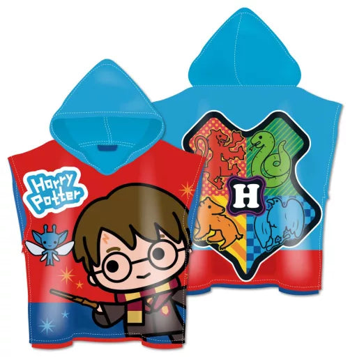 🧙♂️✨ Poncho de plage – Harry Potter Magique – séchage rapide – 55 × 110 cm