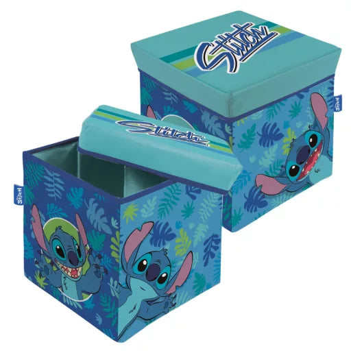 🌺🐾 Coffret de rangement – Disney Lilo et Stitch, Le chien étoile – 30 x 30 x 30 cm