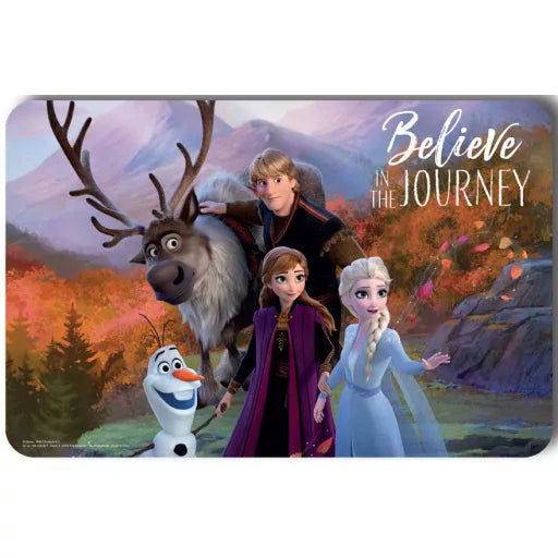 ❄️🌍 Set de table – Disney La Reine des Neiges : Crois au voyage – 43x28 cm – plastique