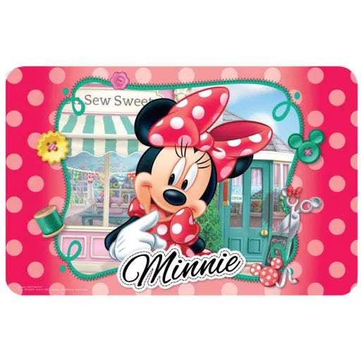 🧵🎀 Set de table – Disney Minnie Boutique de couture – 43x28 cm – plastique