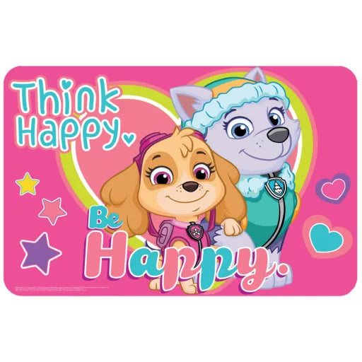 🐾😊 Set de table – Pat' Patrouille Think Happy – 43x28 cm – plastique