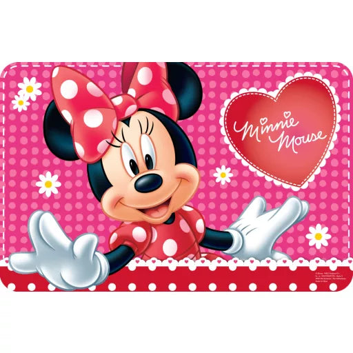 🌸🎀 Set de table – Disney Minnie Fleurs – 43x28 cm – plastique