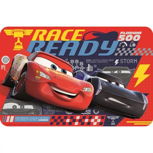 🏁🚗 Set de table – Disney Verdák Race – 43x28 cm – plastique
