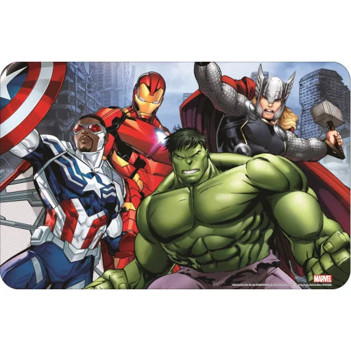 🛡️💥 Set de table – Avengers : L’Équipe des Héros – 43x28 cm – plastique