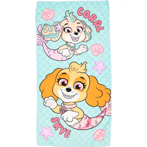 🧜♀️ Serviette de bain Pat' Patrouille – Sirène (Séchage rapide)