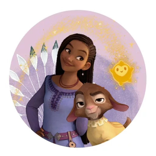 ✨ Coussin décoratif – Disney Wish Hearts & Stars – 34 × 34 cm