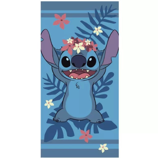 🌺 Serviette de bain Disney – Lilo & Stitch "The Star Dog Wreath"