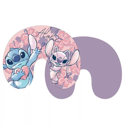 🌌 Coussin de voyage – Disney Lilo & Stitch : L’ange du Chien Étoile – 35 × 30 cm
