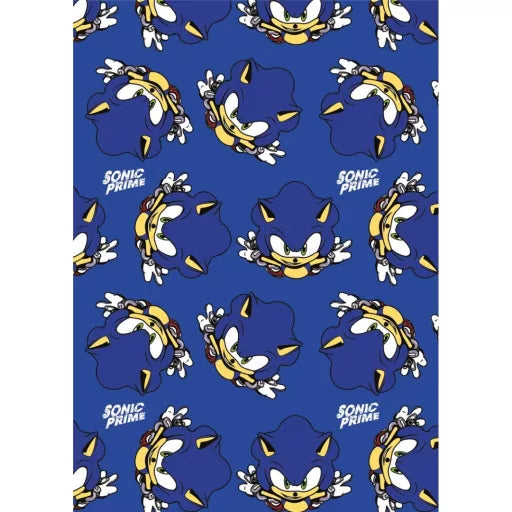 💨 Couverture en flanelle Sonic le Hérisson – Speed – 110 x 150 cm