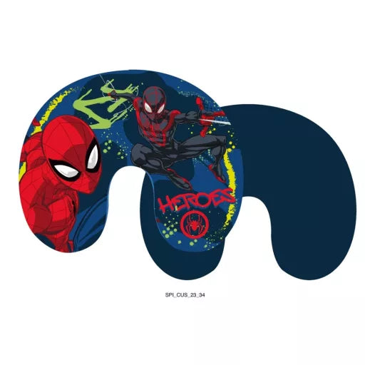 🕸️ Oreiller de voyage – Spiderman Heroes – 35 × 30 cm