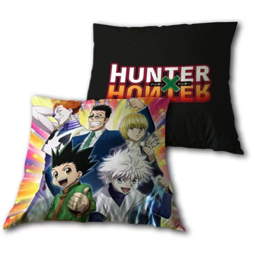 ⚔️ Coussin décoratif – Hunter X Hunter Nen Warriors – 35 × 35 cm