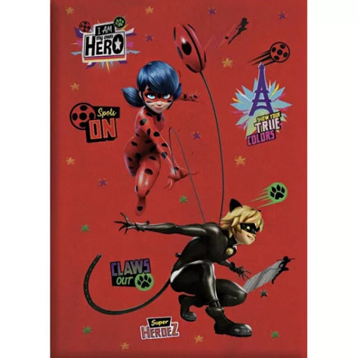 🐞 Couverture polaire – Miraculous Ladybug et Chat Noir – 100 x 140 cm