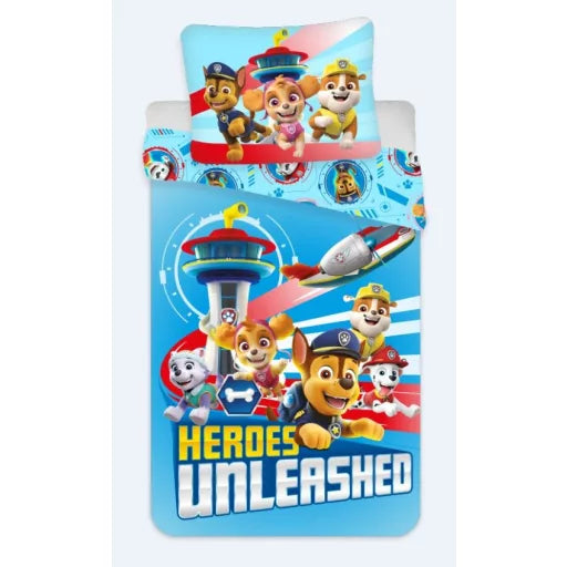 🐾 Housse de couette Paw Patrol Unleashed – 135×200 cm + taie 80×80 cm