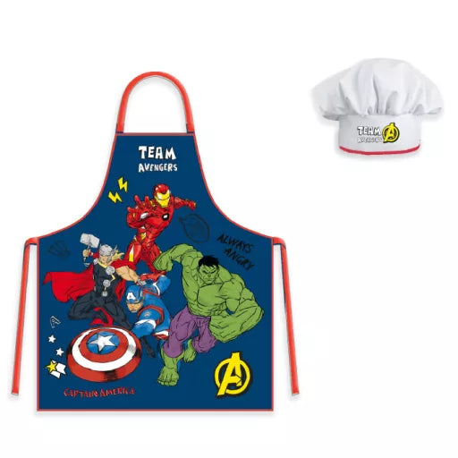 💢 Ensemble enfant 2 pièces – Avengers « Always Angry » – Tablier + Bonnet