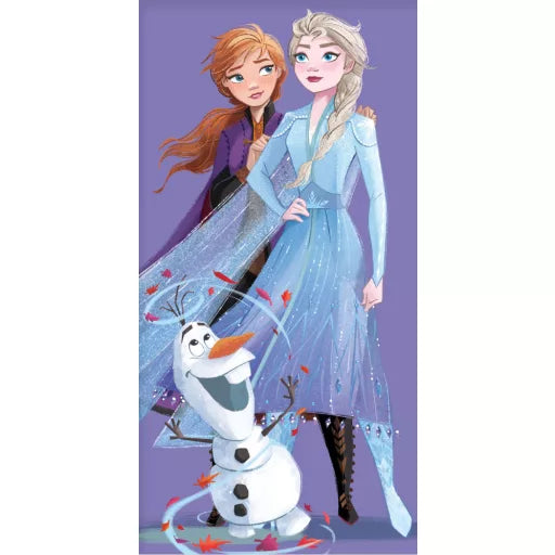 ❄️ Serviette de bain Disney Frozen – Violette