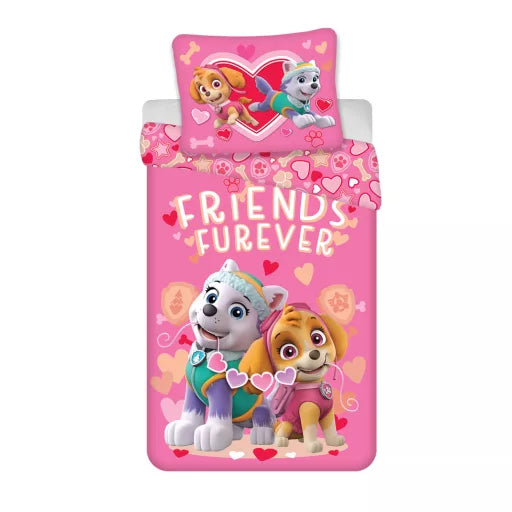 🐶 Parure de lit Paw Patrol Friends Furever – 140×200 cm + taie 70×90 cm