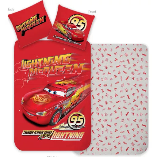 🏁 Parure de lit enfant – Disney Cars « Verdák Thunder » – 140×200 cm + Taie 70×90 cm
