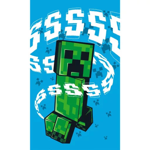 💥 Serviette Minecraft – Hissing Creeper – 30x50 cm
