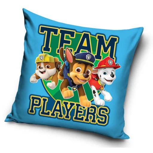 🐶 Taie d’oreiller – Pat’ Patrouille – 40x40 cm – coussin inclus
