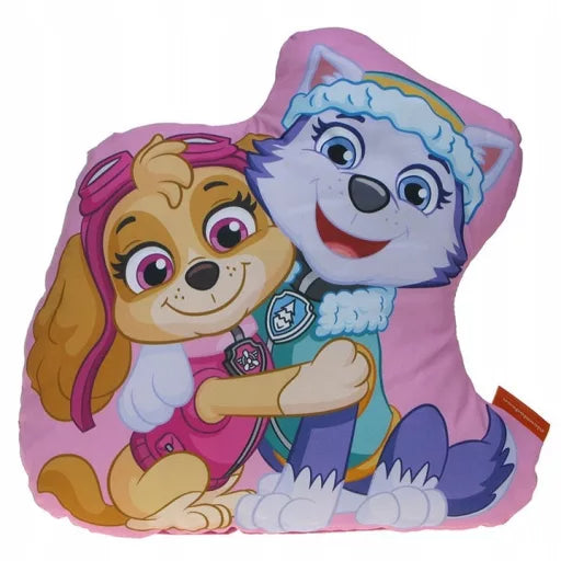 🐾 Coussin en forme de Skye & Everest – Pat' Patrouille – 38 × 38 cm