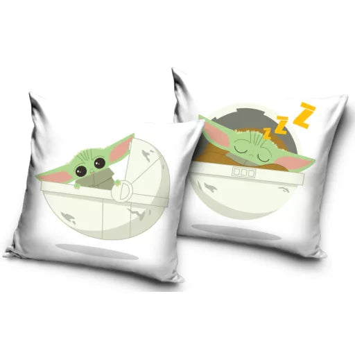 🌌🐾 Taie d’oreiller – Star Wars Cuteness – 40x40 cm – effet velours – coussin inclus