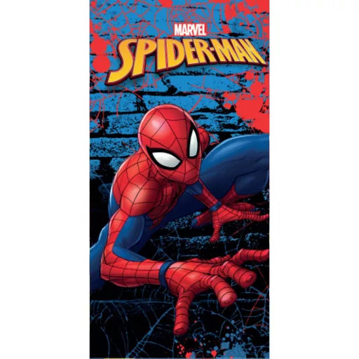 🕸️ Serviette de bain murale Spiderman – 100% coton