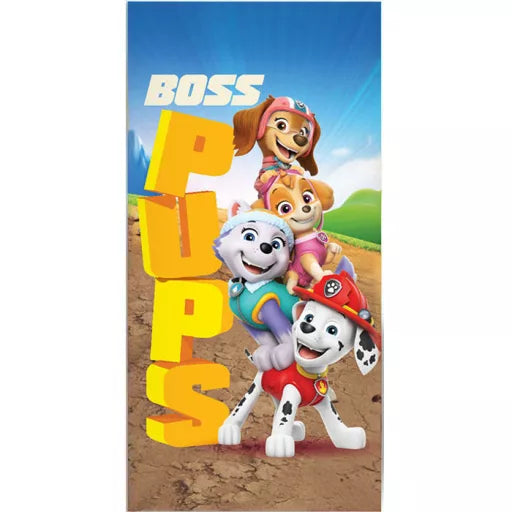 🐾 Serviette de bain Paw Patrol – Boss Pups
