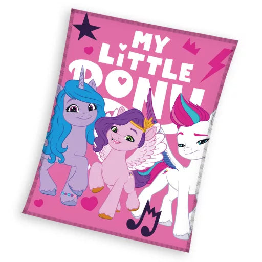 🦄 Couverture polaire corail My Little Pony – Harmony – 130 x 170 cm
