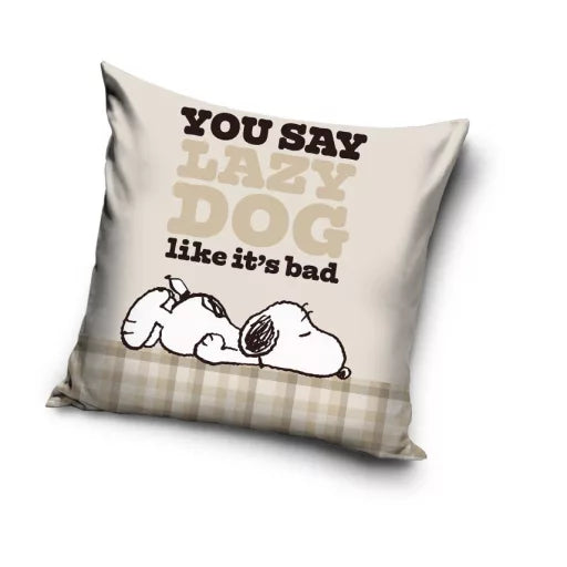 💤 Taie d’oreiller – Snoopy Chien Paresseux – 40x40 cm – polyester