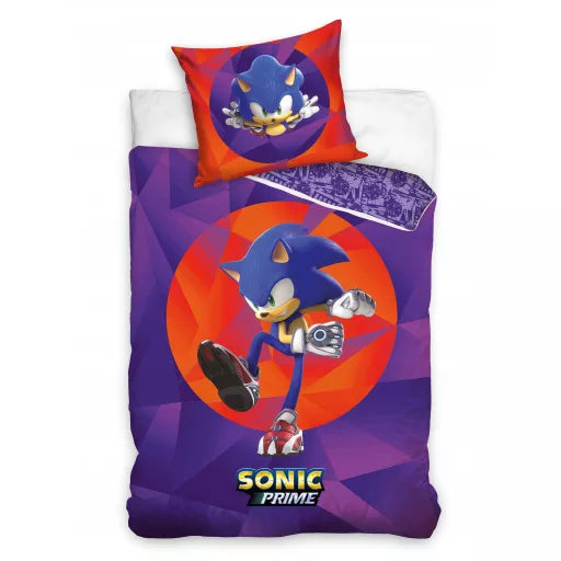 💜 Parure de lit Sonic the Hedgehog Violet – 140×200 cm + taie 70×90 cm