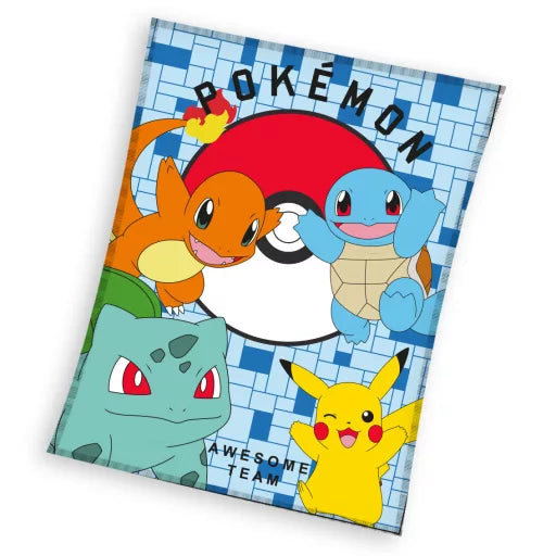 ⚡ Couverture polaire en flanelle Pokémon – Awesome – 110 x 140 cm