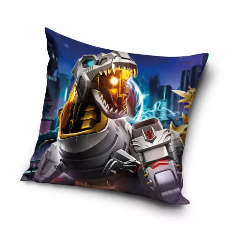 🦖 Coussin décoratif – Transformers « Dinosaure » – 40 × 40 cm
