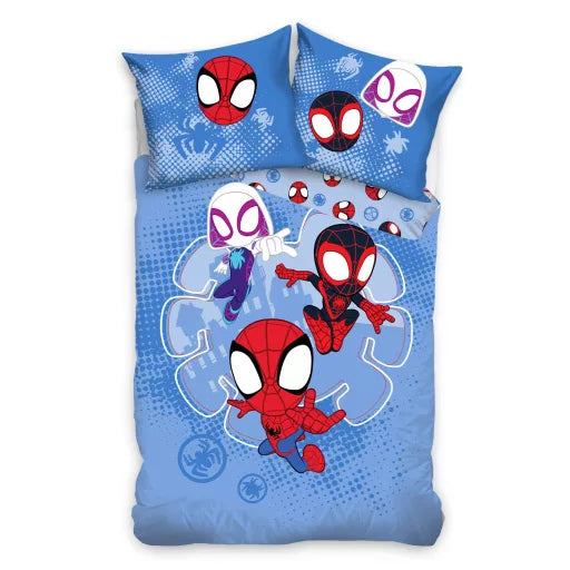 🕷️ Parure de lit Spiderman Spidey – 140×200 cm + taie 70×90 cm