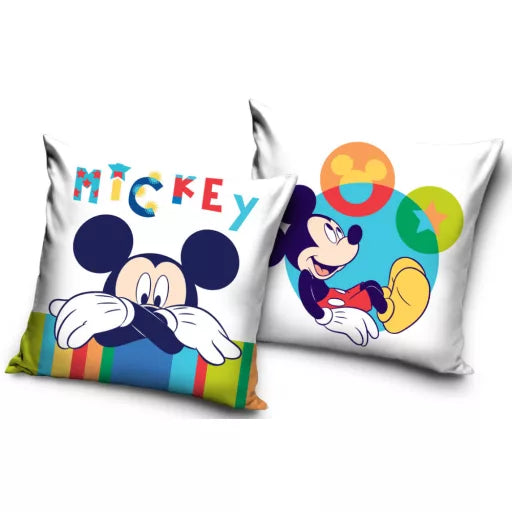 😊 Coussin décoratif – Disney Mickey Sourire Timide – 40 × 40 cm