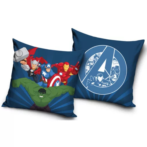 🛡️🌟 Taie d’oreiller – Avengers Legends – 40x40 cm – effet velours – coussin inclus