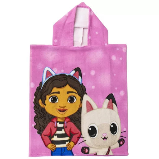 🏡🐱 Poncho de plage – Gabby’s Dollhouse : Gabi – séchage rapide – 50 × 115 cm
