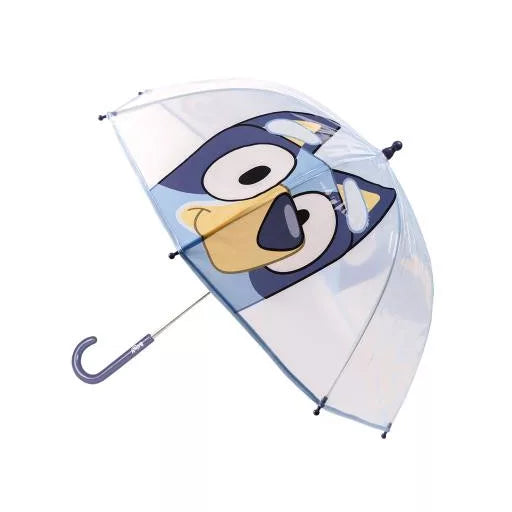 💙☔ Parapluie transparent enfant Bluey Joyful – Ø 71 cm